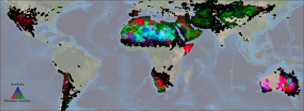 EMIT First Global Maps of Surface Minerals in Arid Regions
